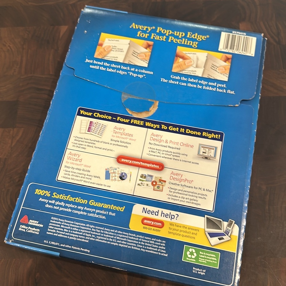 Avery Address Labels - Picture 2 of 5